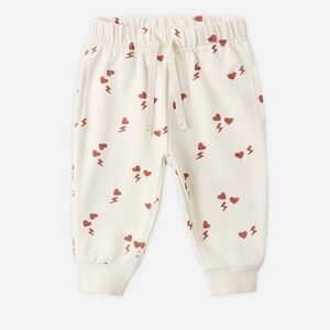 Quincy Mae relaxed sweatpants in electric hearts